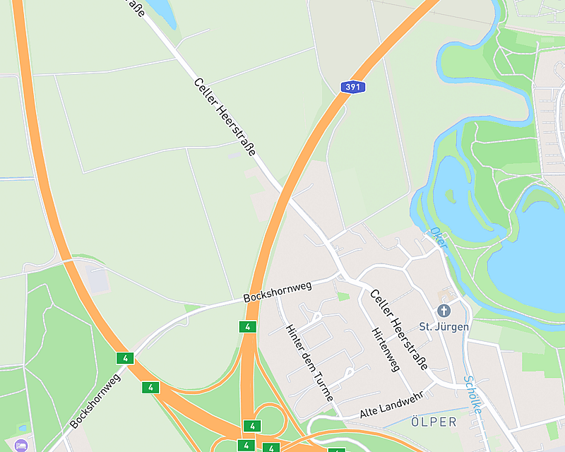 Eine Karte, die den Standort von AniCura Braunschweig zeigt