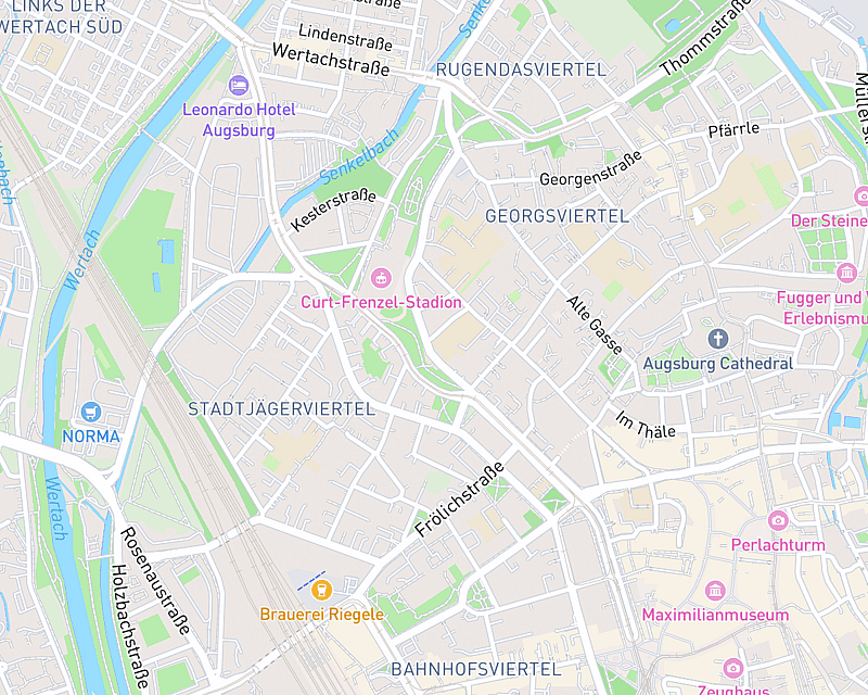 Eine Karte, die den Standort von AniCura Tierärztliche Fachpraxis am Klinkerberg zeigt