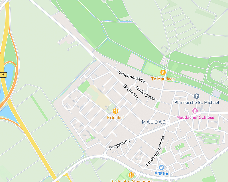 Eine Karte, die den Standort von AniCura Ludwigshafen zeigt