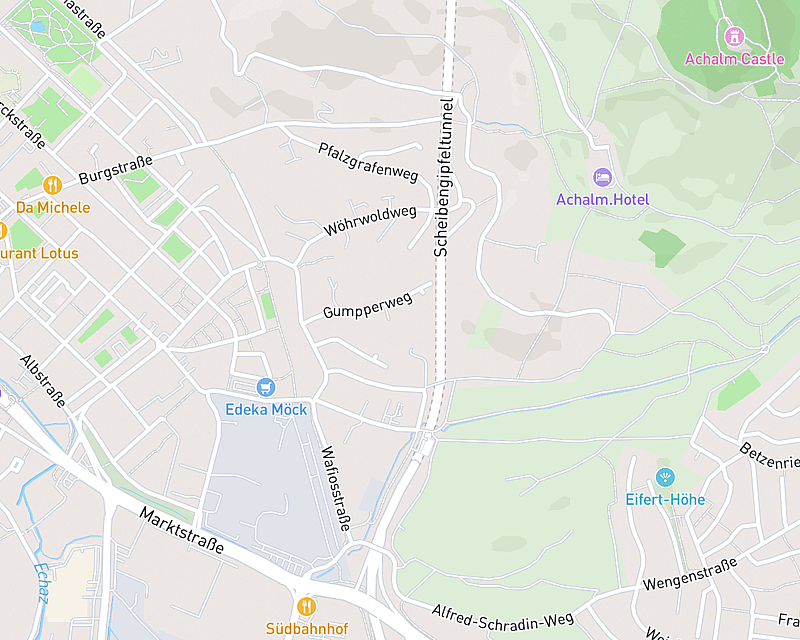 Eine Karte, die den Standort von AniCura Kleintierzentrum Reutlingen zeigt