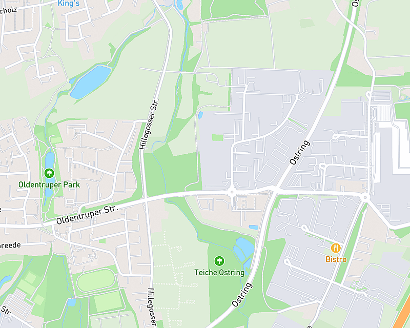 Eine Karte, die den Standort von AniCura Bielefeld zeigt