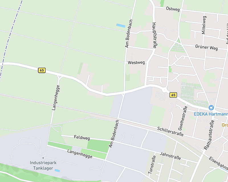 Eine Karte, die den Standort von AniCura Preußisch Oldendorf zeigt