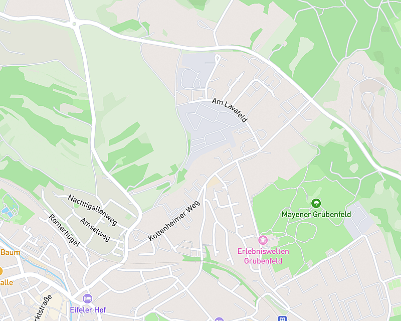 Eine Karte, die den Standort von AniCura Kleintierzentrum Mayen zeigt