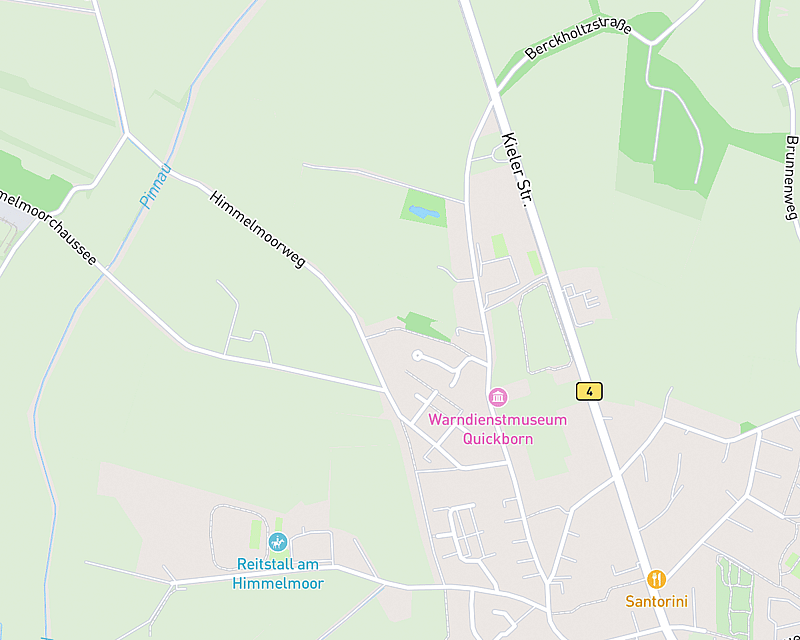 Eine Karte, die den Standort von AniCura Quickborn zeigt
